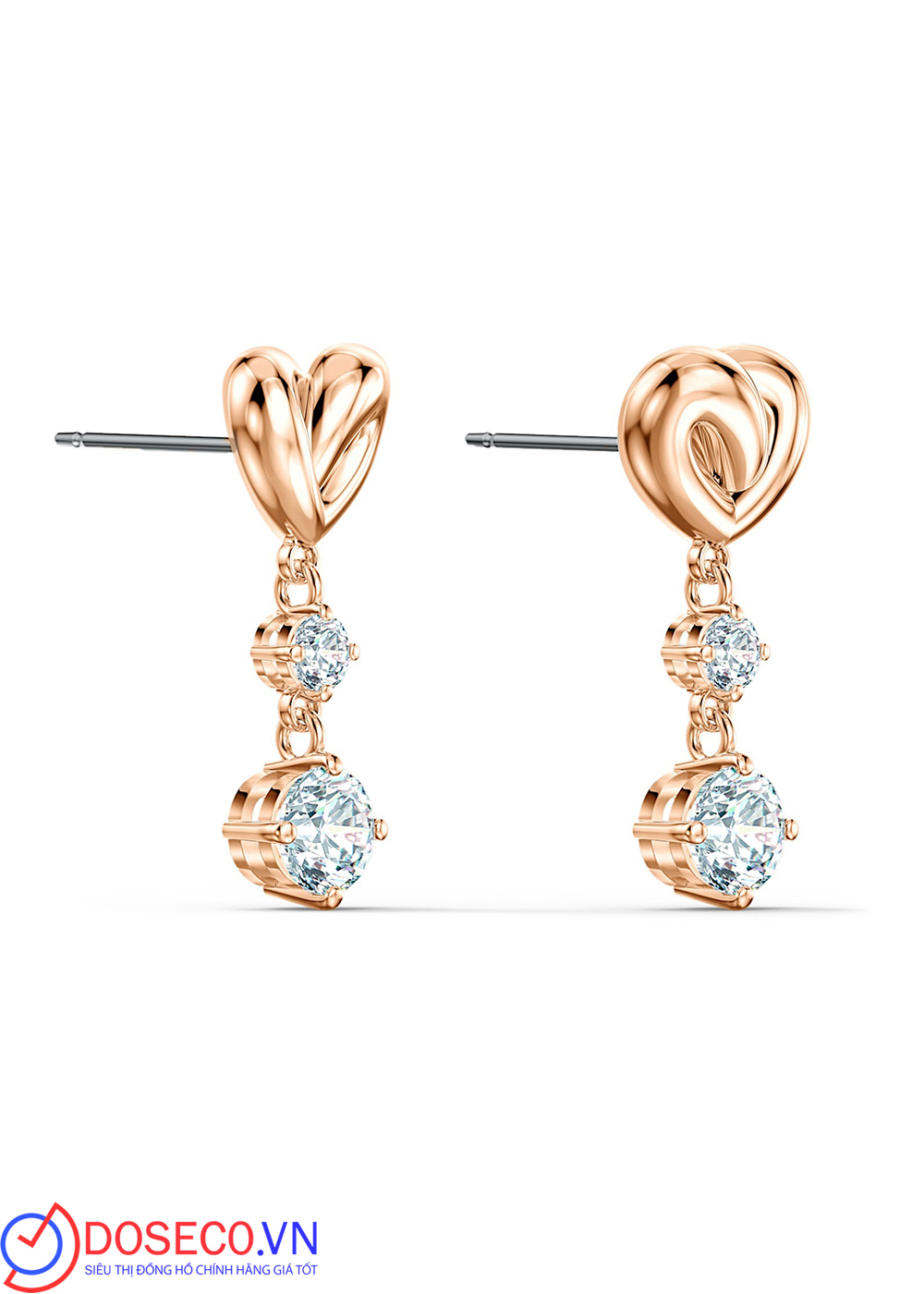 Bông tai tim Lifelong Swarovski - Swarovski Lifelong Heart